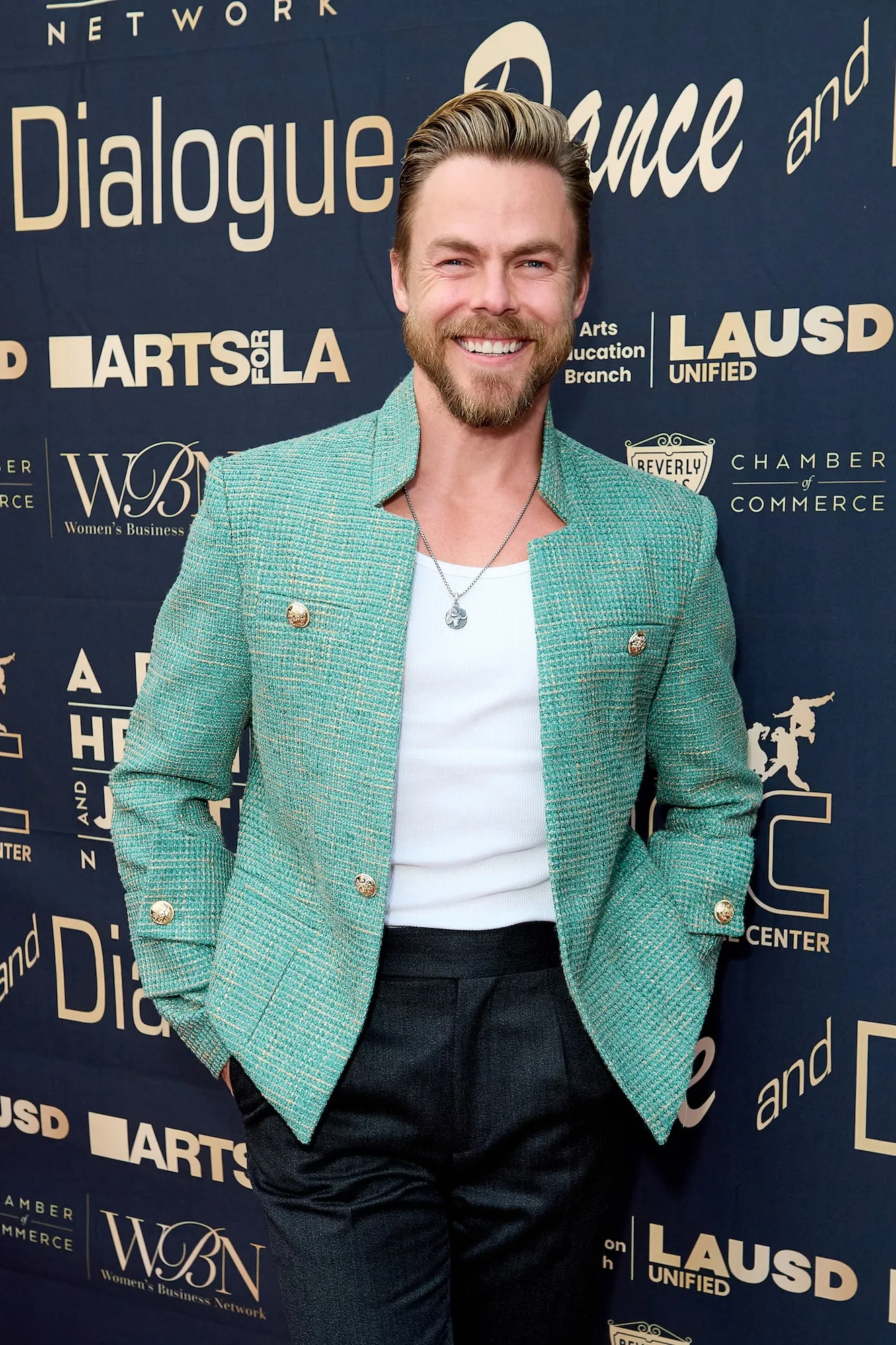 Derek Hough Teases Taylor and Tay Lautner 'Might Actually Happen' on 'DWTS'