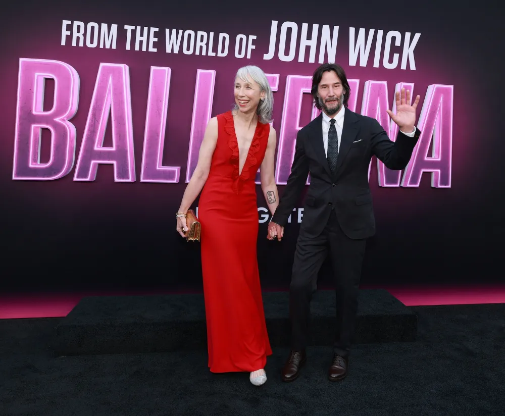 Keanu Reeves and Girlfriend Alexandra Grant Share Sweet PDA Moments at 'Ballerina' Movie Premiere