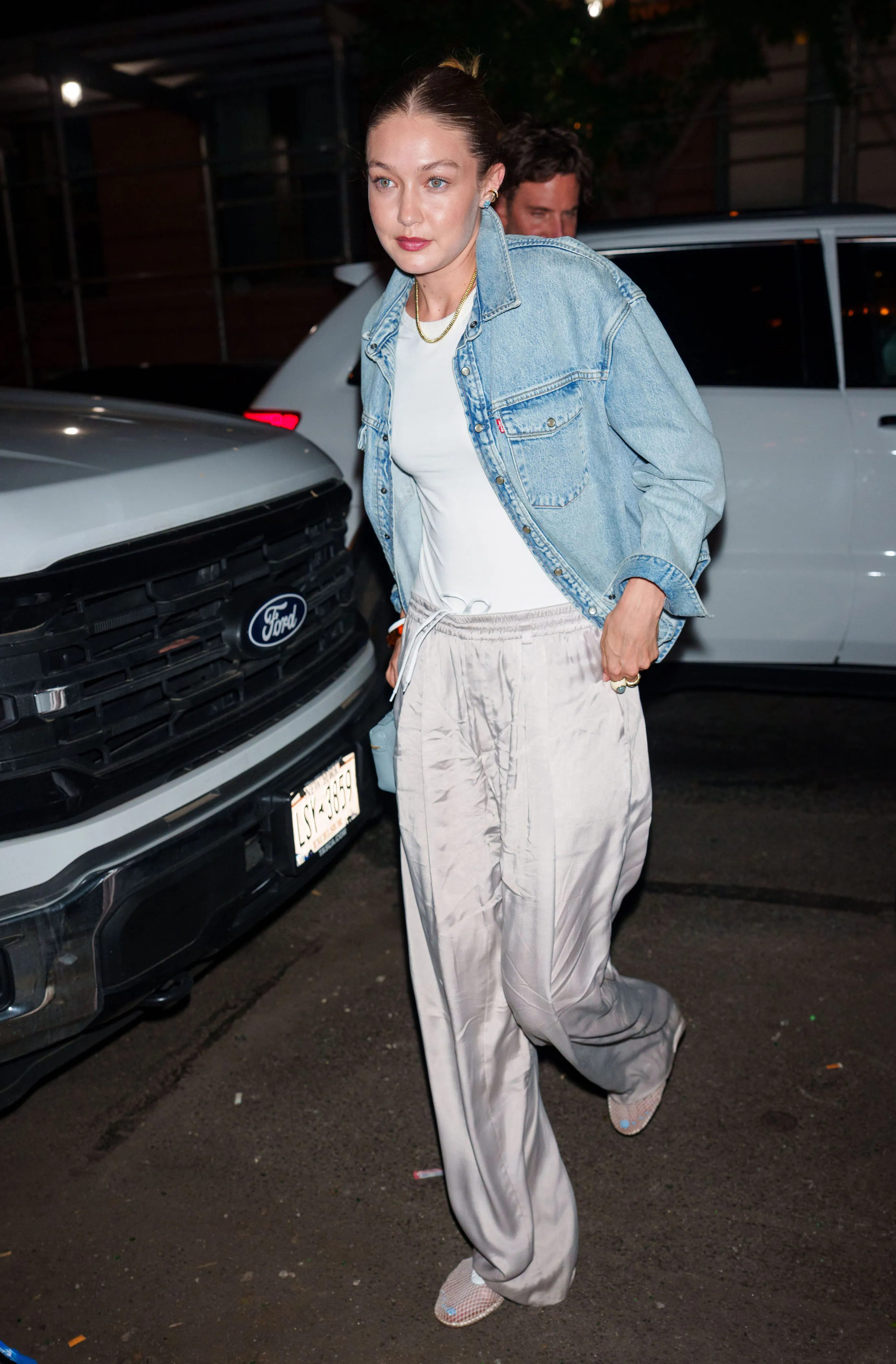 Gigi Hadid are seen on June 13, 2025 in New York City.