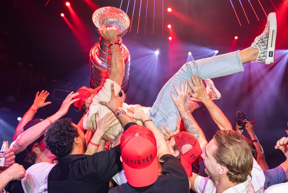 GettyImages-2220275695 Brad Marchand With Cup Eleven Nightclub