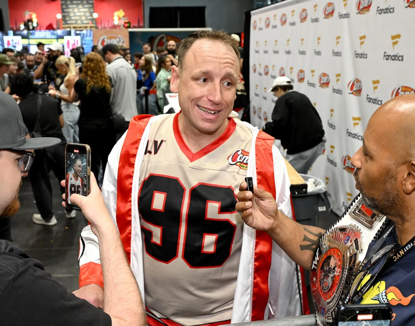 GettyImages-2221209182 Joey Chestnut Gives Behind the Scenes Look at Prep for Nathans Hot Dog Eating Contest Return .jpg