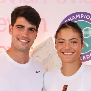 Feature GettyImages-2221597200 Carlos Alcaraz Emma Raducanu Evian Event 2025