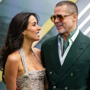 Brad Pitt and Girlfriend Ines de Ramon Look Loved Up