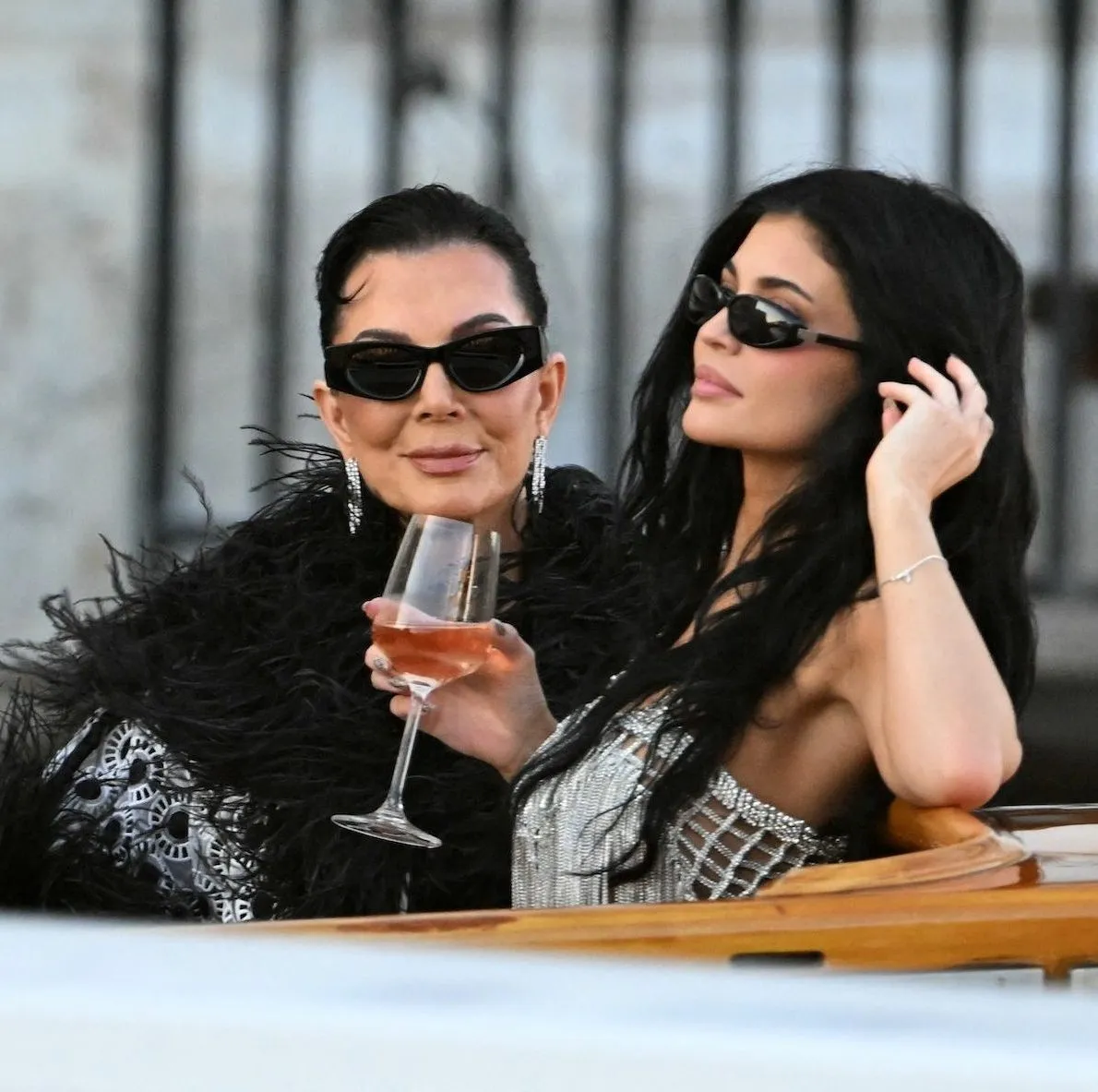 GettyImages-2221809582 Kendall Kris Kylie Kylie and Kris Jenner Brooks Nader More Head to Lauren Sanchez and Jeff Bezos Post Wedding Bash.jpg