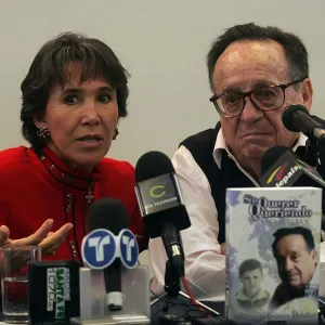 Florinda Meza y Roberto Gómez Bolaños (foto de archivo)