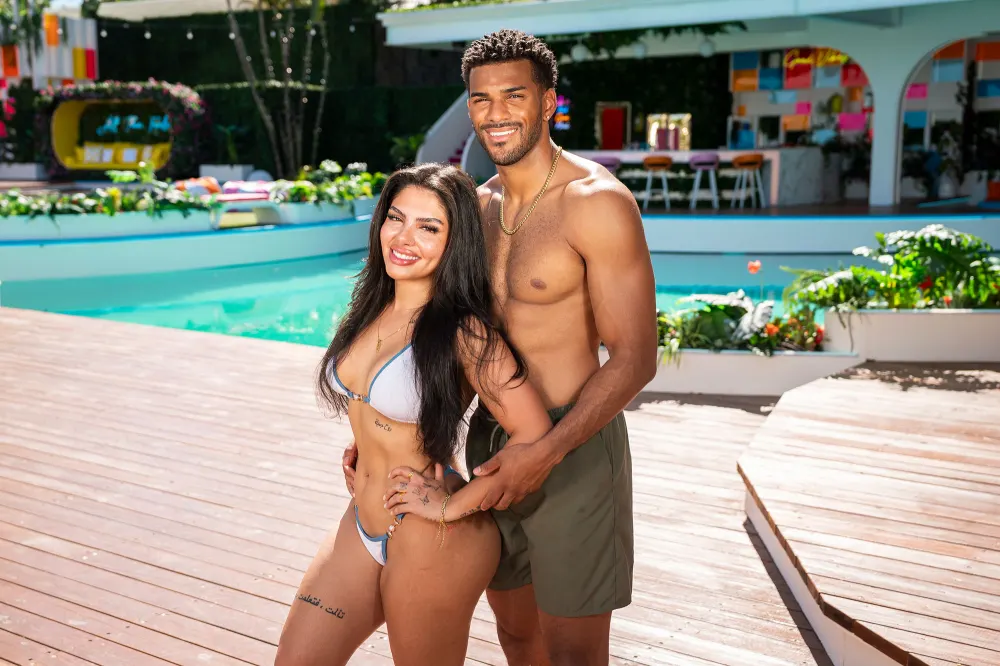 Huda Mustafa and Jeremiah Brown Love Island USA Season 7