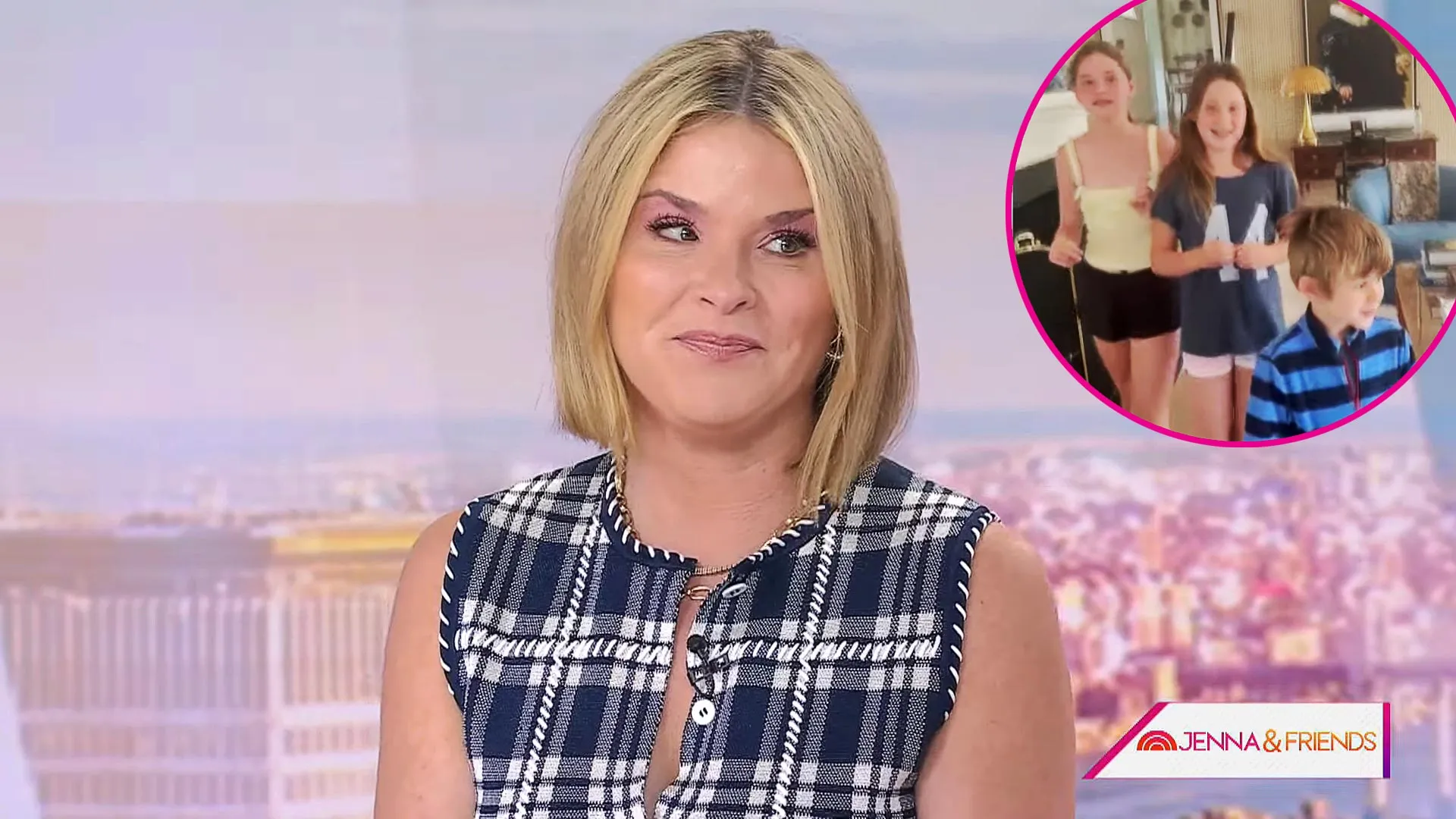 Jenna Bush Hager s Kids Give Their Brutally Honest Reaction to Her Bob Haircut in Hilarious Clip jenna bush hager kids