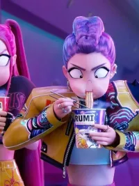 The cast of KPop Demon Hunters