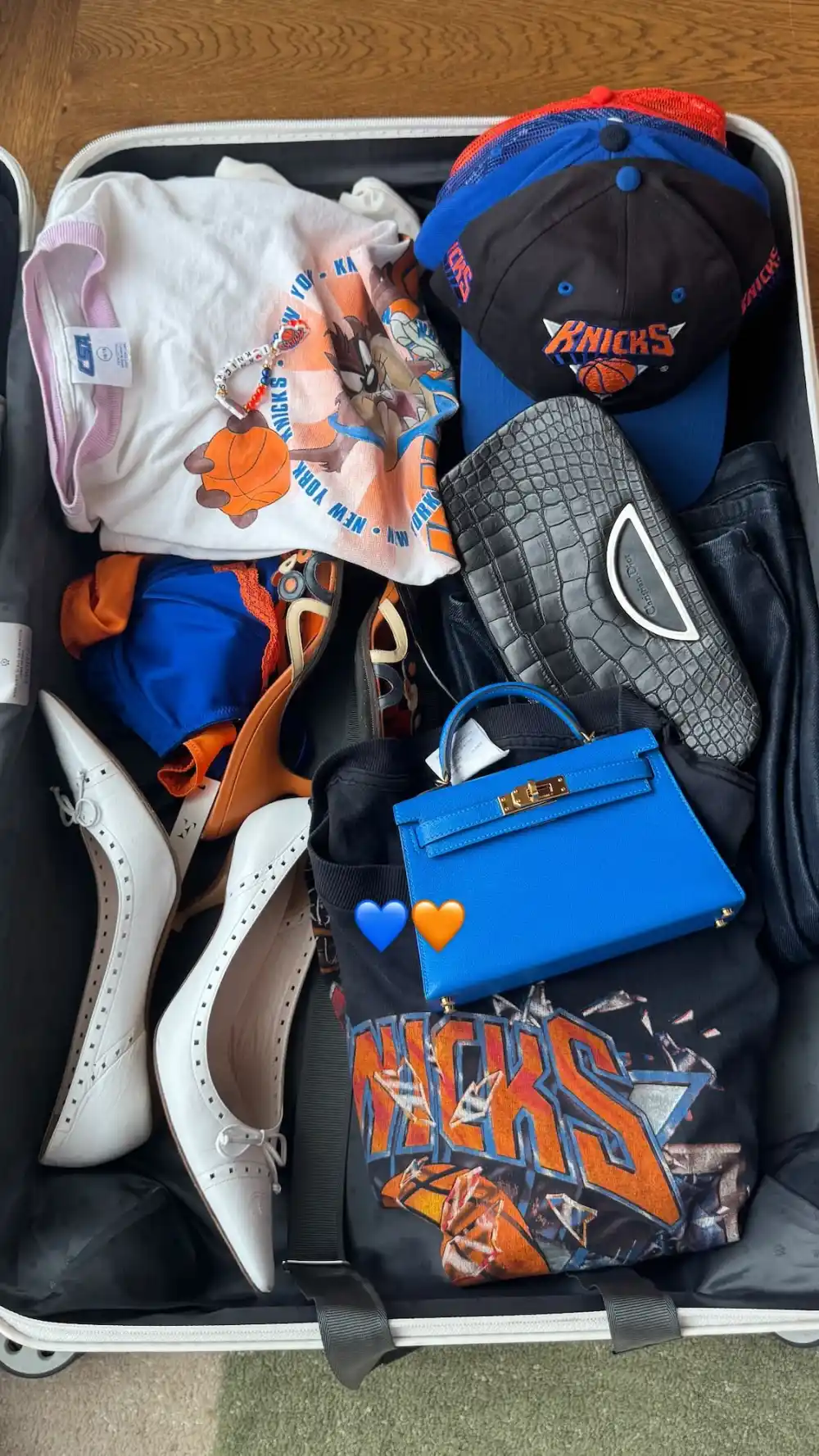 Kylie Jenner Teases Her Knicks Accessories &mdash; Including Lingerie and a $22K Hermes Kelly Bag 