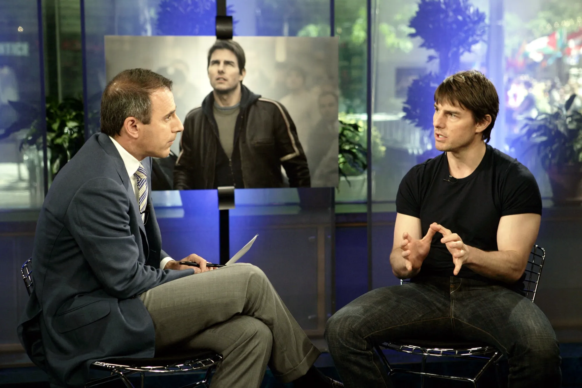 Matt Lauer and Tom Cruise on Today Show Take Us Back