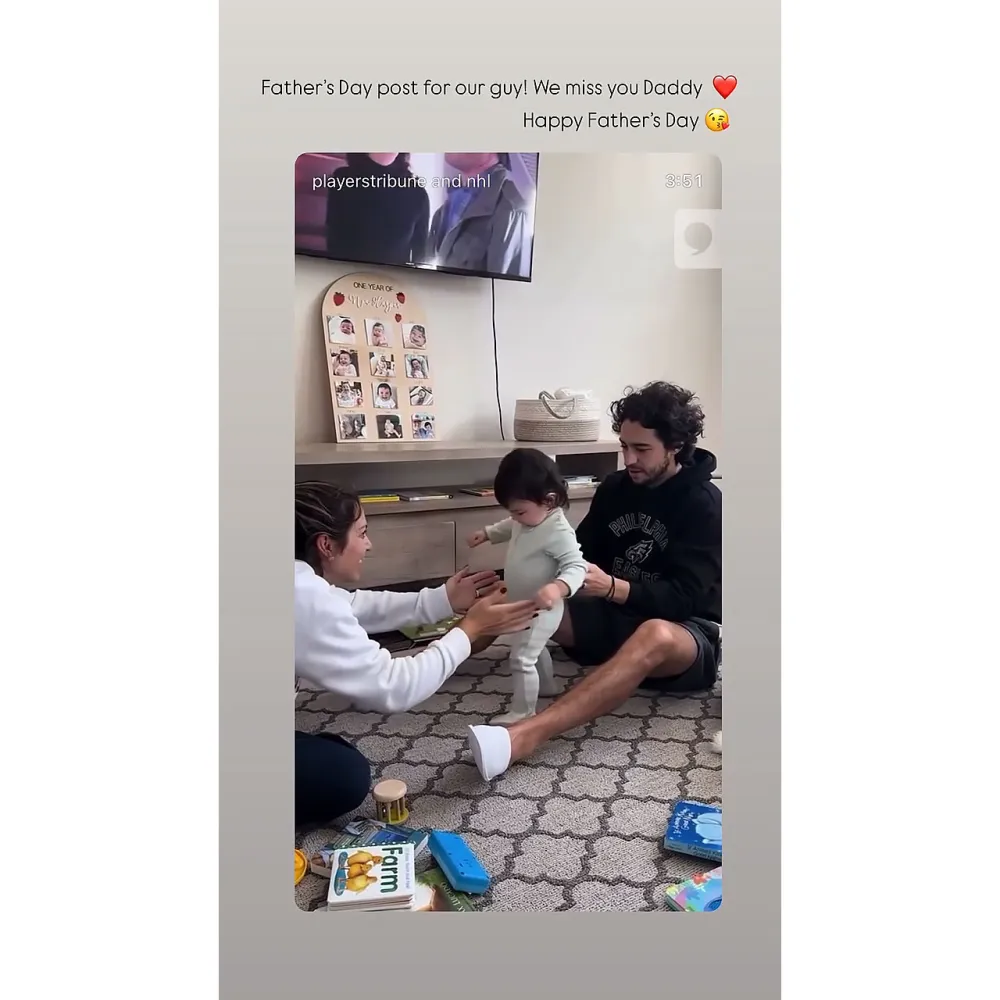 Meredith Gaudreau Shares Video of Late Husband Johnny Watching Daughter 1st Steps for Fathers Day