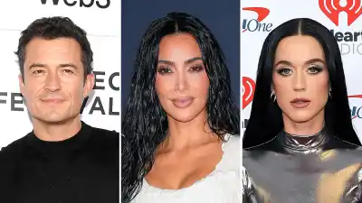 Orlando Bloom Has Friendly Chat With Kim Kardashian After Katy Perry Split