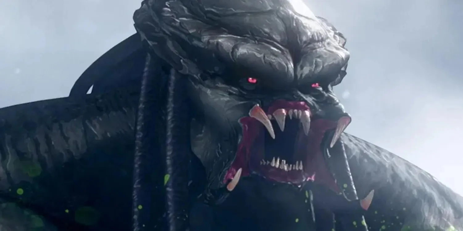 A Predator growls in Predator: Killer of Killers