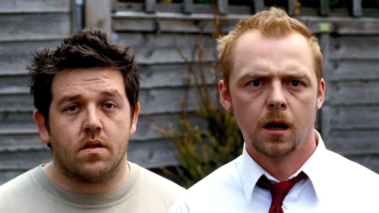 Nick Frost and Simon Pegg in Shaun of the Dead