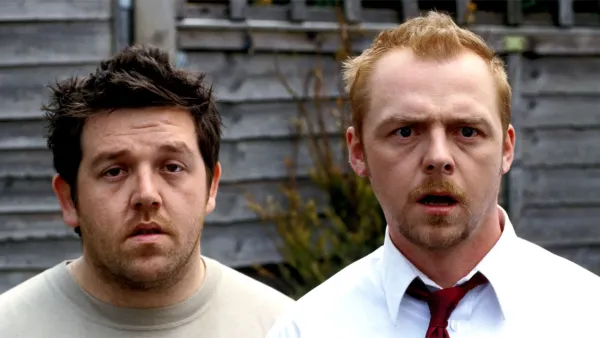 Nick Frost and Simon Pegg in Shaun of the Dead