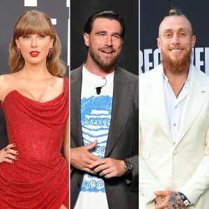 Taylor Swift Travis Kelce and George Kittle Jam Out to Love Story During Tight End U Party 2197310399 2214788418 2161417844