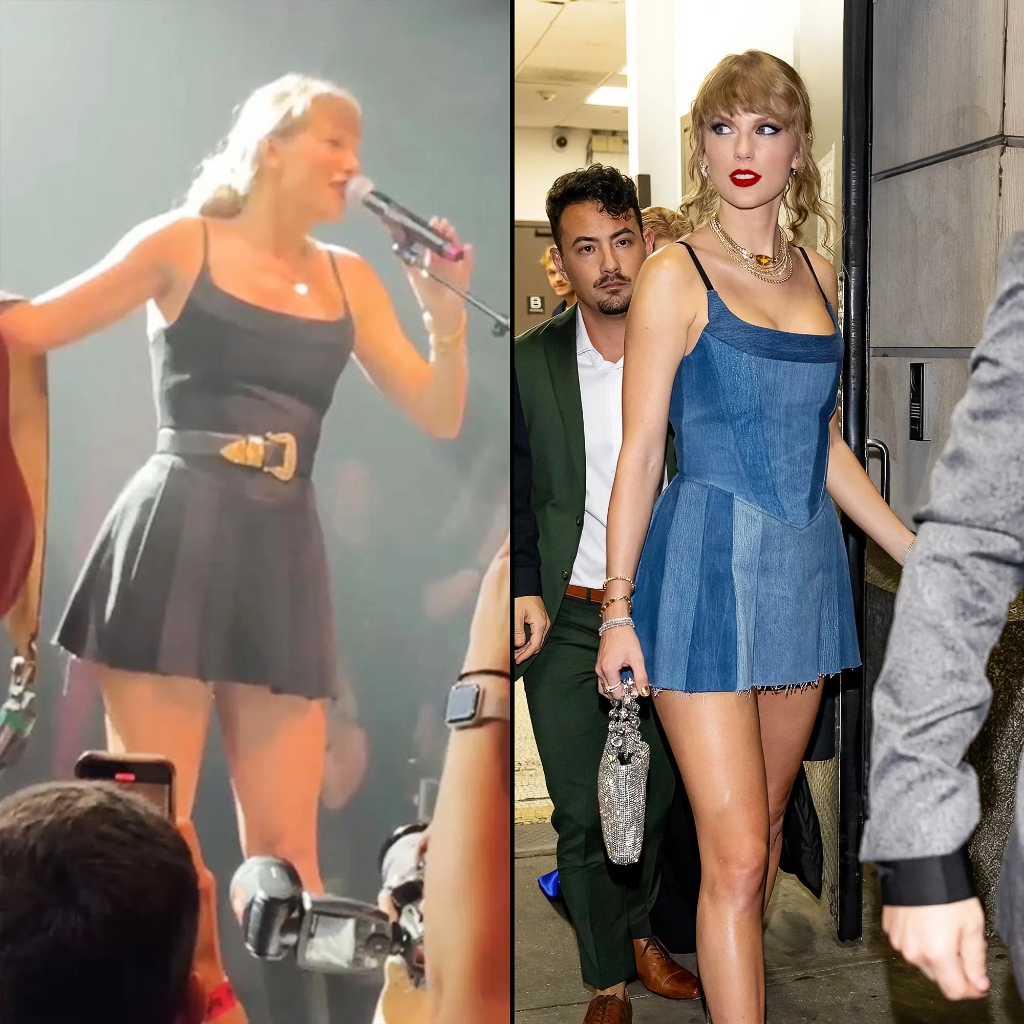 Taylor Swift Wears Black Version of Her 2024 VMAs Afterparty Dress Split Template Updated