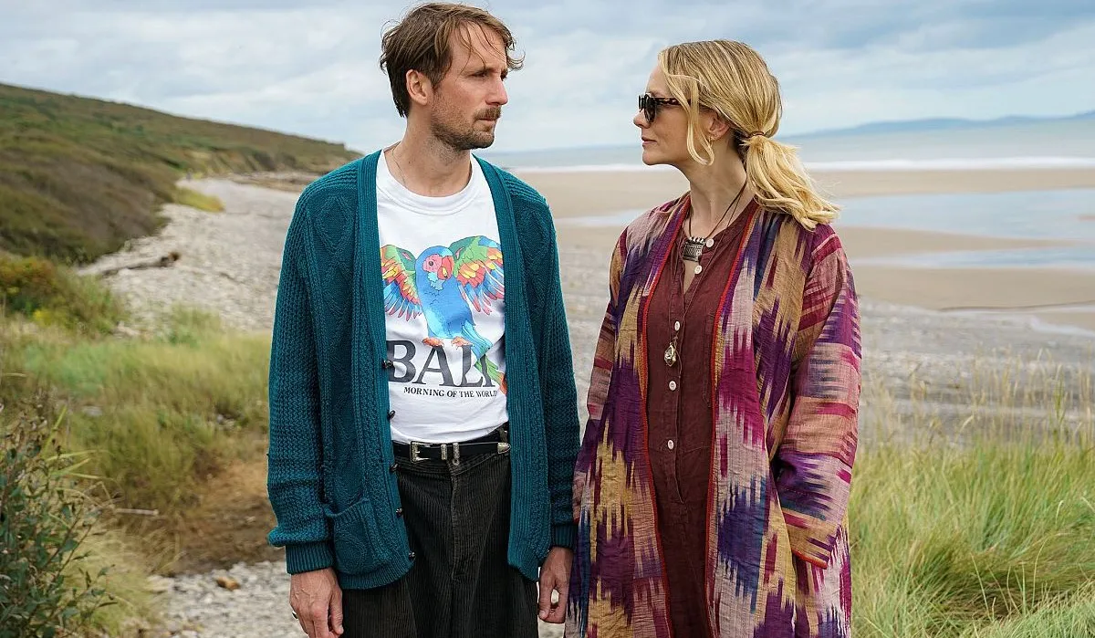 Tom Basden and Carey Mulligan in The Ballad of Wallis Island