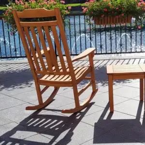 2 Frontera rocking chairs next to the water