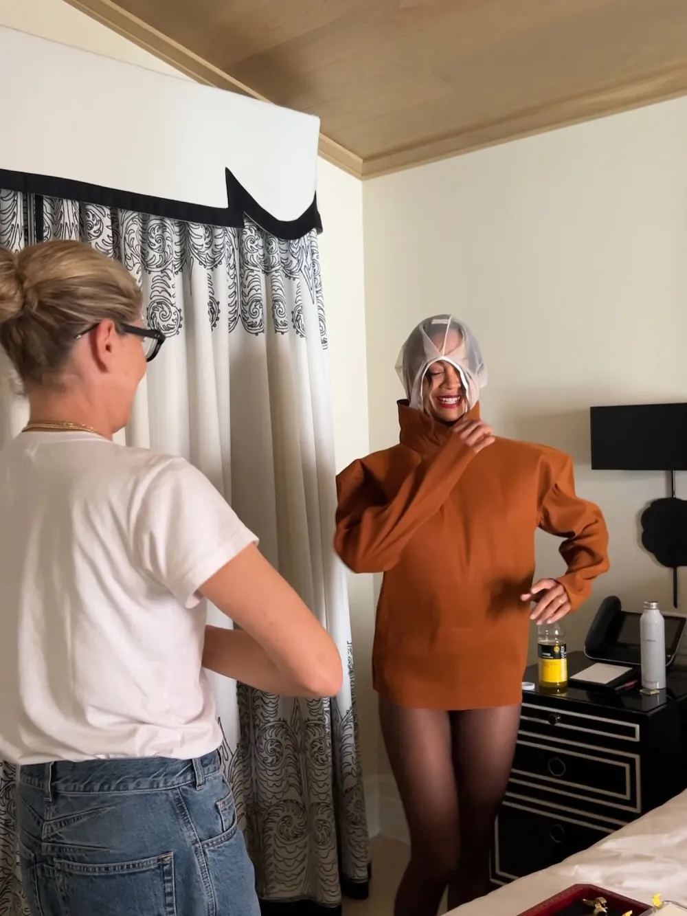 Zoe Saldana Hilariously Shares How She Gets Dressed With a Full Face of Glam