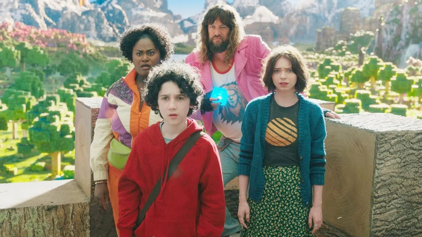 Jason Momoa and the cast of A MIcecraft Movie