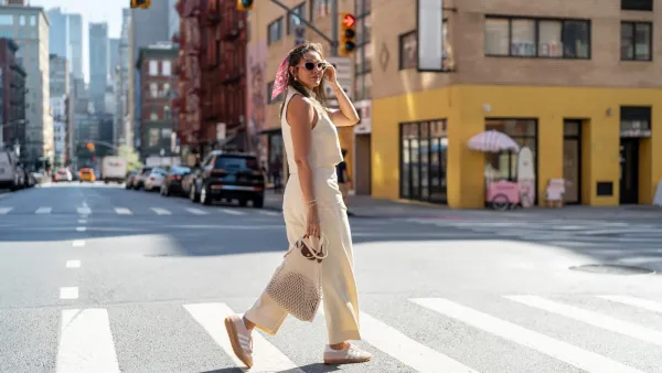 Portrait of Luxury Modern Woman in New York City