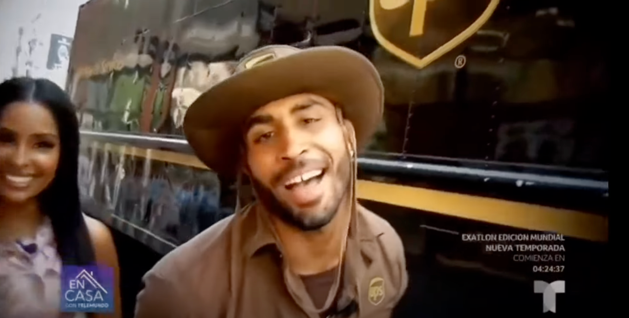 Carlos Caramelo, mensajero de UPS