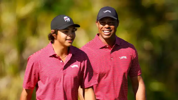 Charlie and Tiger Woods