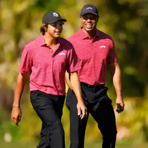 Charlie and Tiger Woods