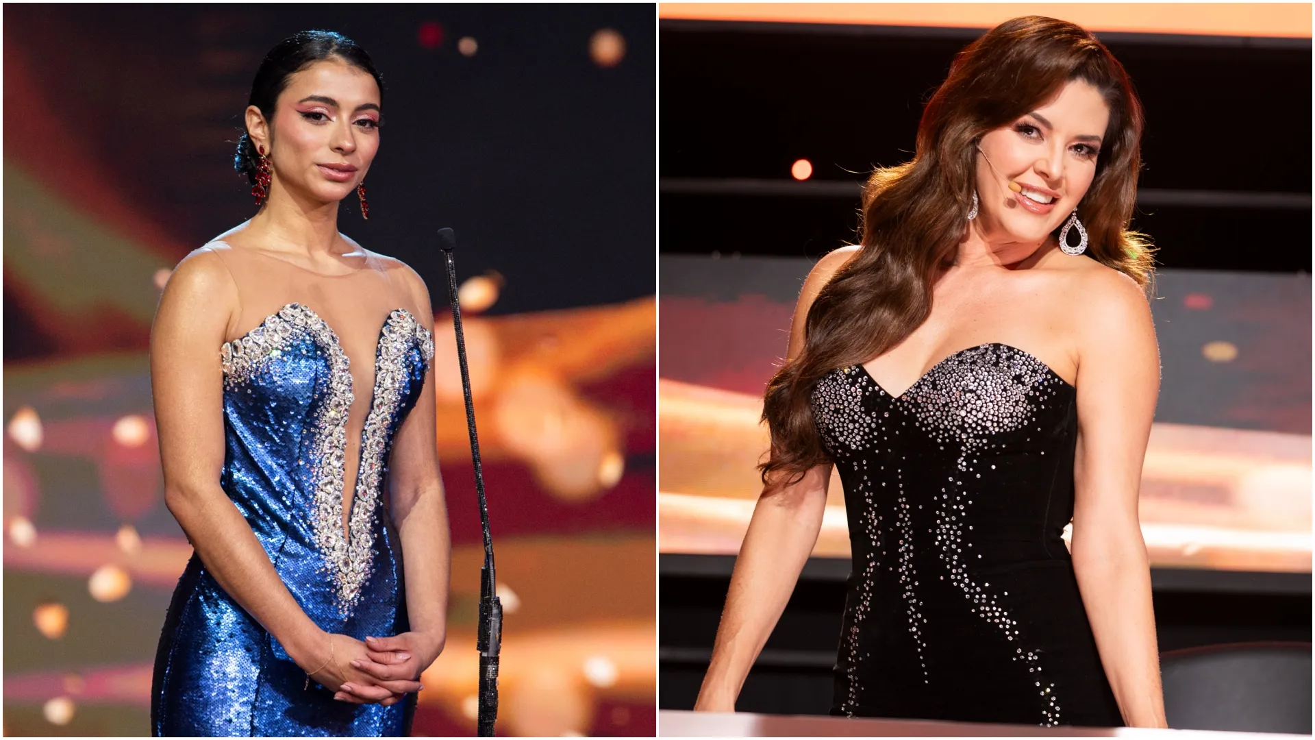 Andrea Aguilar y Alicia Machado en Miss Universe Latina.