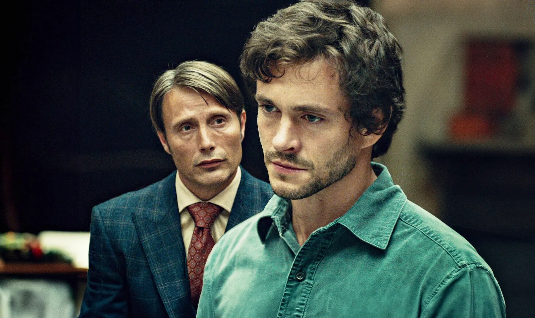 Mads Mikkelsen and Hugh Dancy in Hannibal