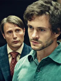 Mads Mikkelsen and Hugh Dancy in Hannibal