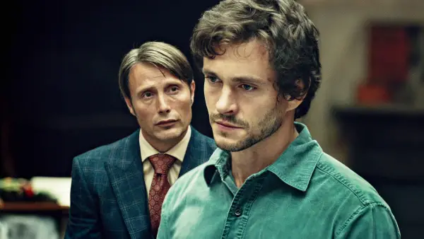 Mads Mikkelsen and Hugh Dancy in Hannibal