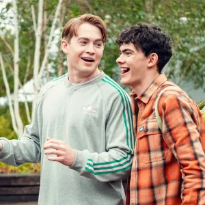 Kit Connor and Joe Locke in Heartstopper season 3