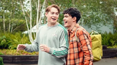 Kit Connor and Joe Locke in Heartstopper season 3