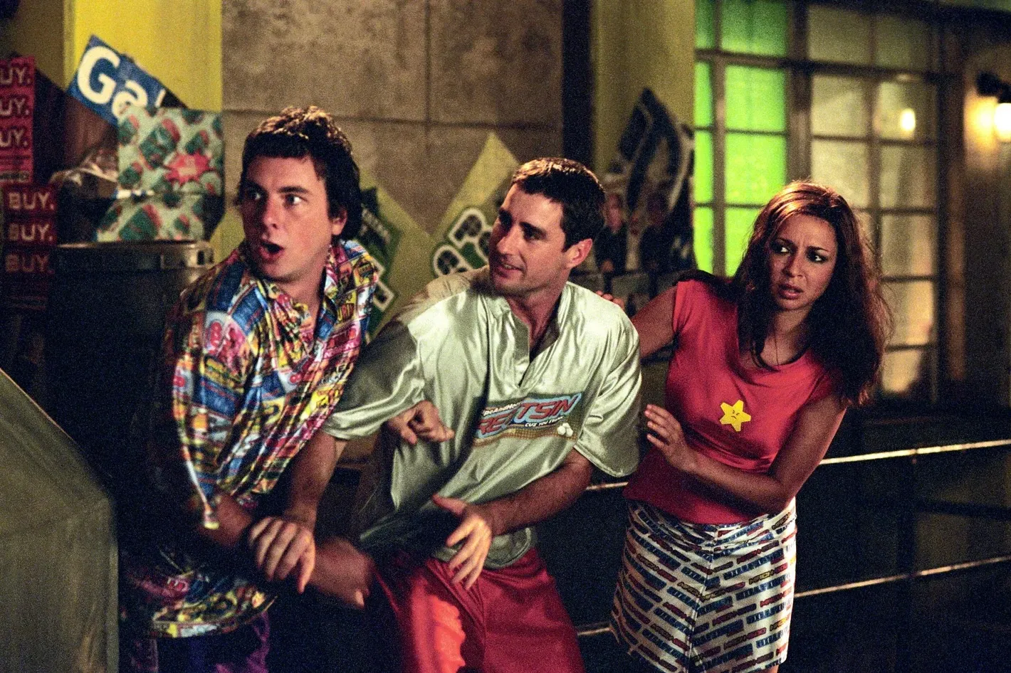 Dax Shepard, Luke Wilson and Maya Rudolph in Idiocracy