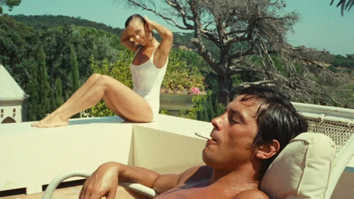 Romy Schneider and Alain Delon in The Swimming Pool