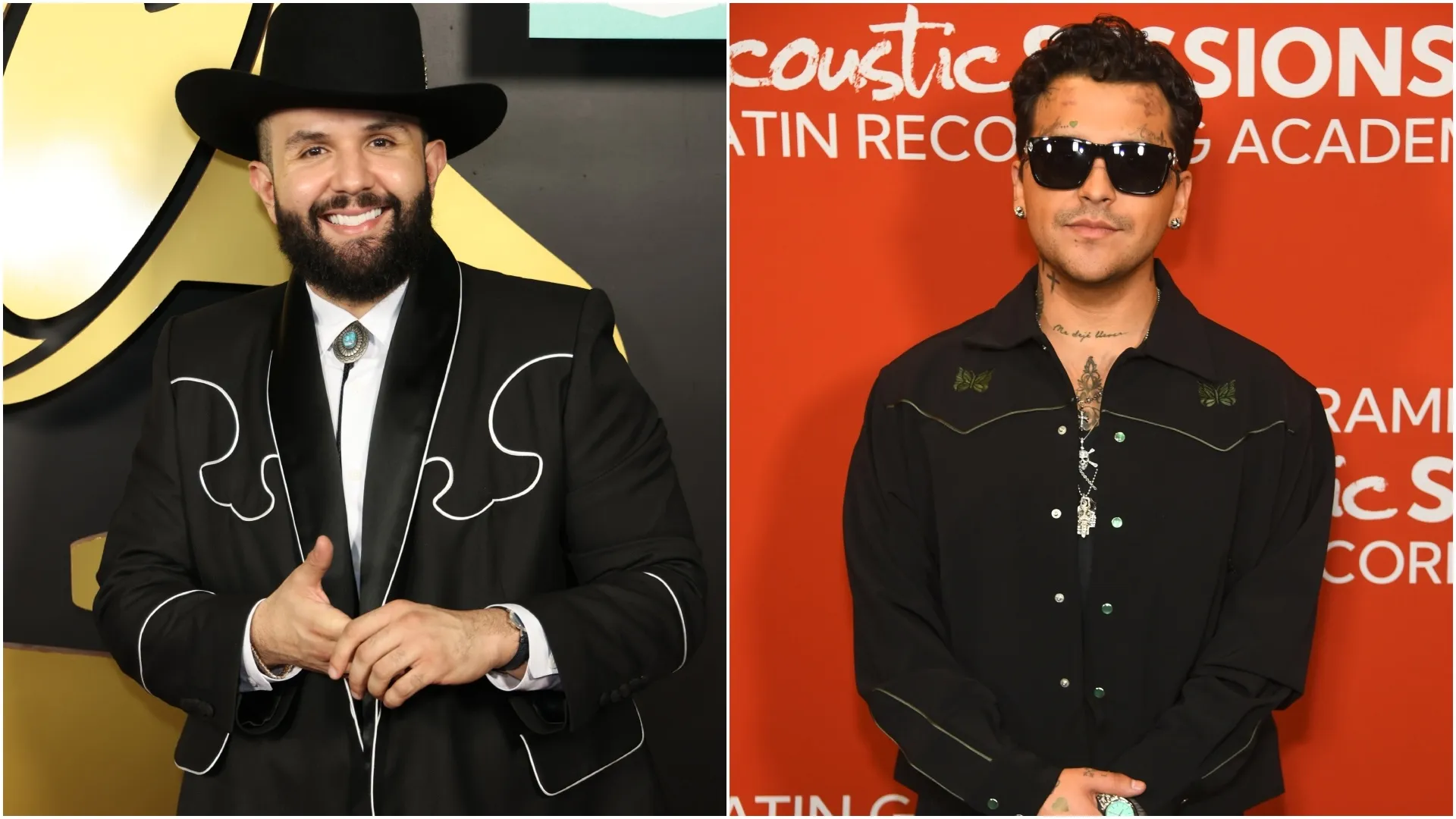 Carín León y Christian Nodal