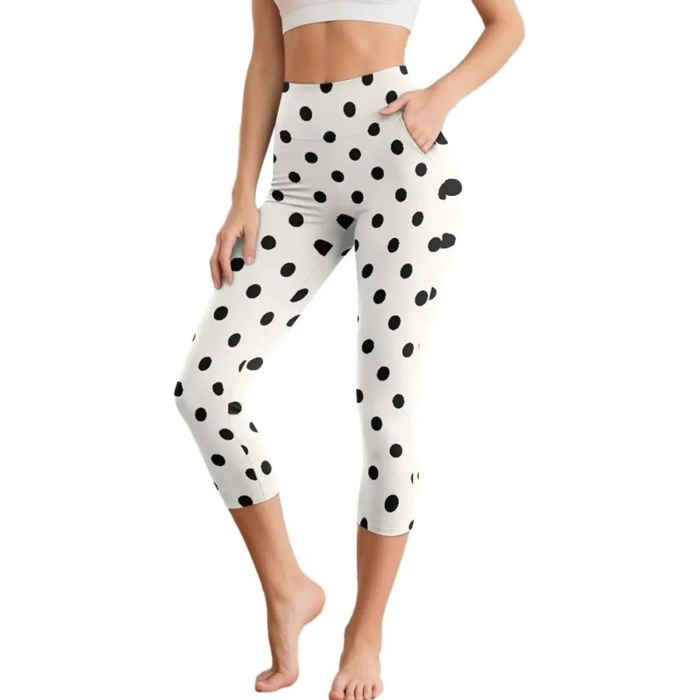 Entornuest Tummy Control Capri Leggings