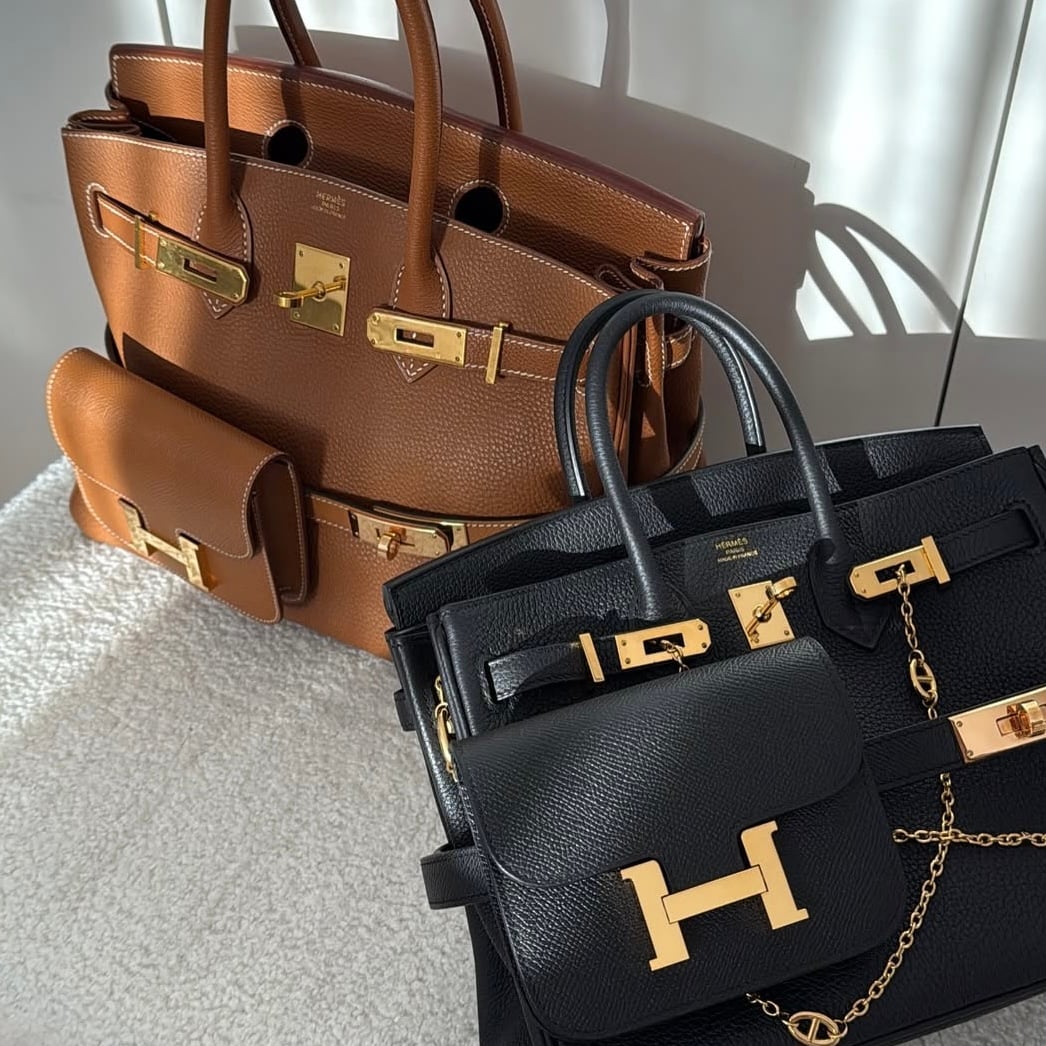 diy hermes cargo birkin in gold and black