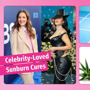 Celebrities treating sunburns