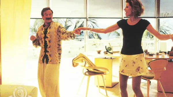 Robin Williams and Christine Baranski in The Birdcage