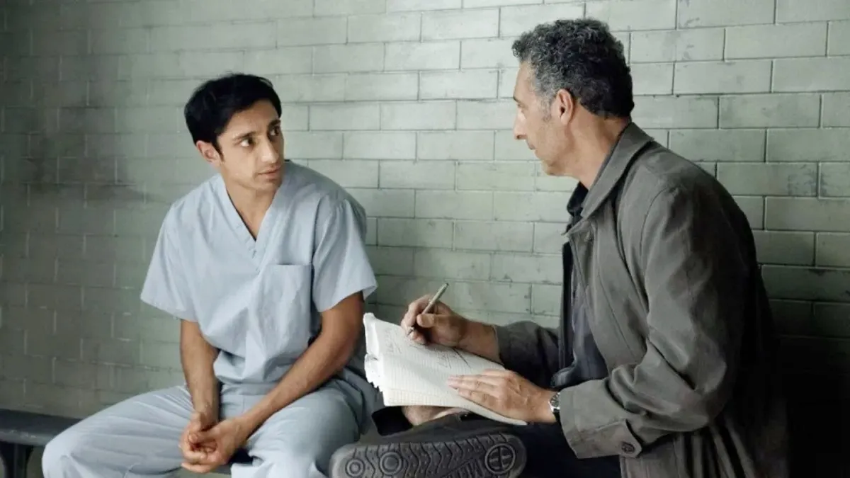 Riz Ahmed and John Turturro in The Night Of.