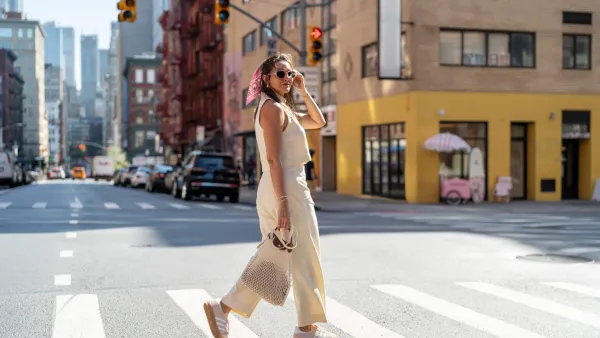 Portrait of Luxury Modern Woman in New York City