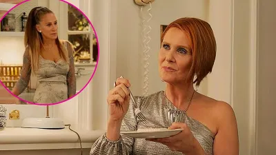 And Just Like That Recap Carrie Clashes With Miranda Over Budding Friendship With Neighbor Duncan cynthia nixon_1