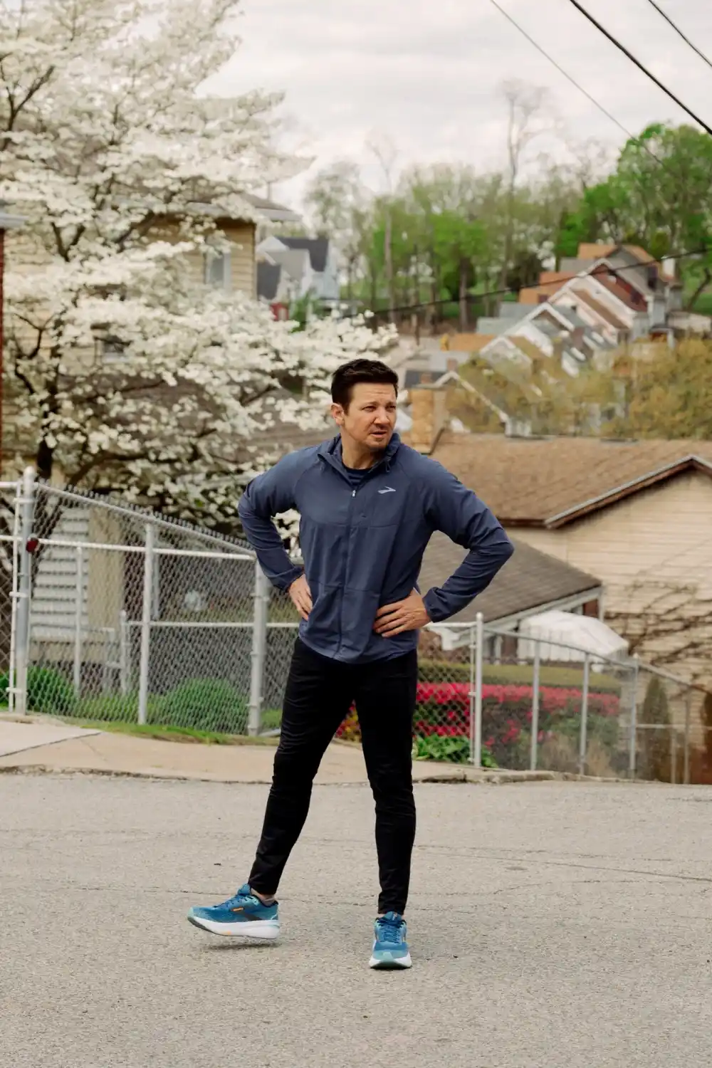 BROOKS x RENNER 13 Jeremy Renner Talks Learning How to Walk and Run After His Snowplow Accident