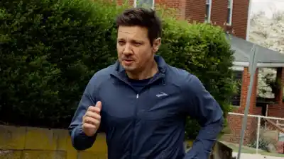 BROOKS x RENNER 3 Jeremy Renner Talks Learning How to Walk and Run After His Snowplow Accident