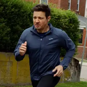 BROOKS x RENNER 3 Jeremy Renner Talks Learning How to Walk and Run After His Snowplow Accident