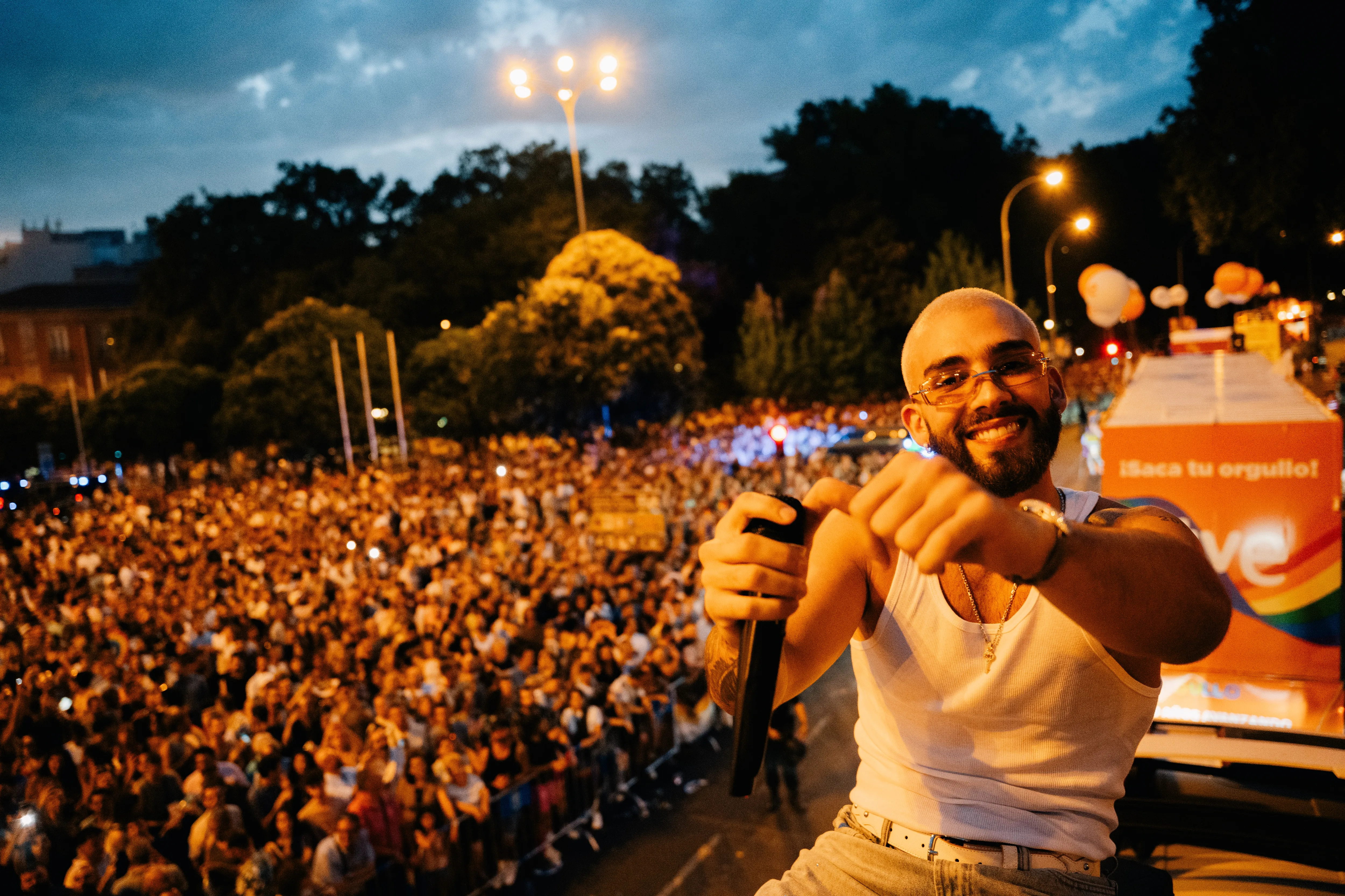 Manuel Turizo en el 'Pride Madrid'.