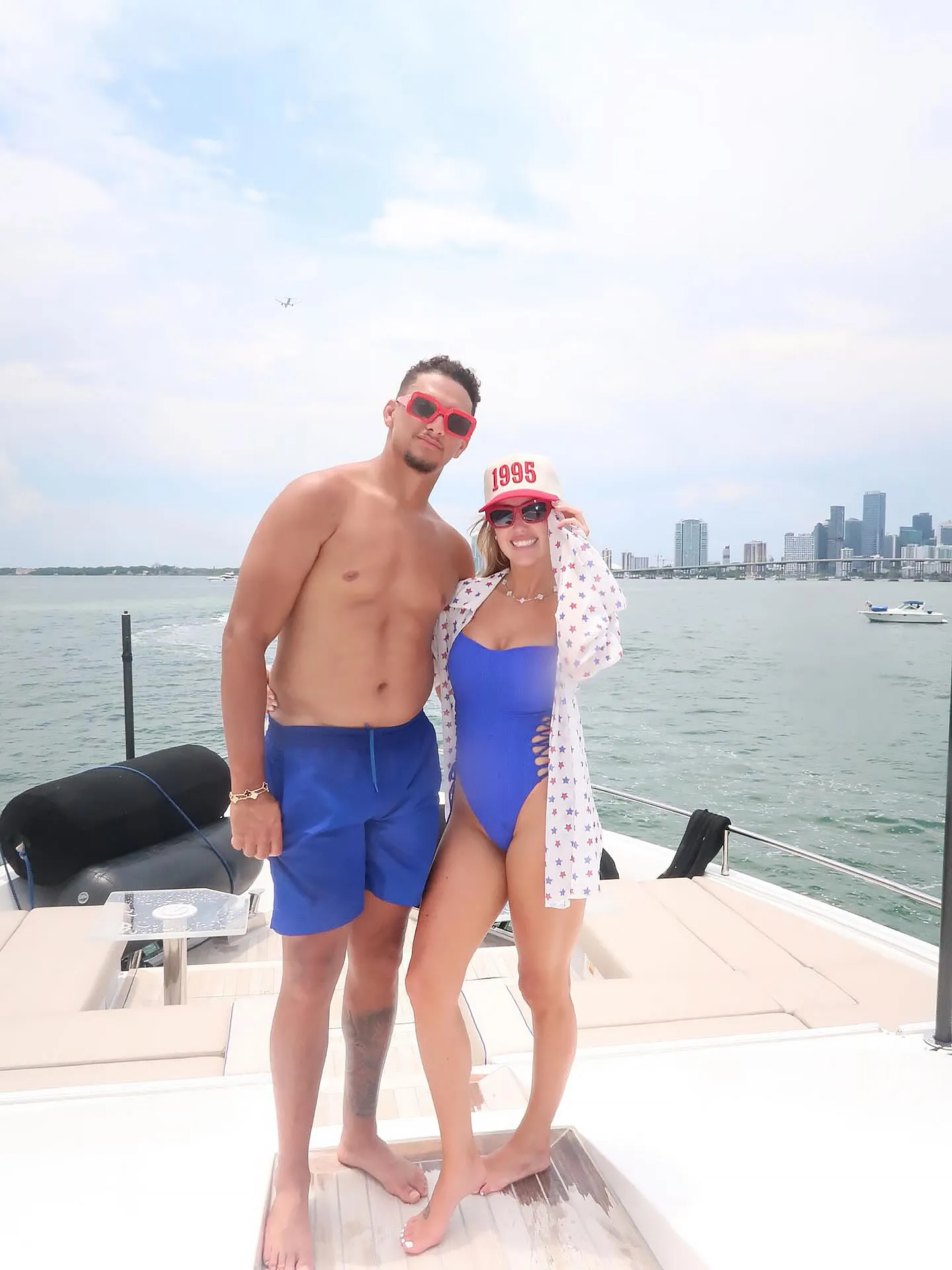 Feature Patrick and Brittany Mahomes Show Off Beach Bodies During Miami Getaway